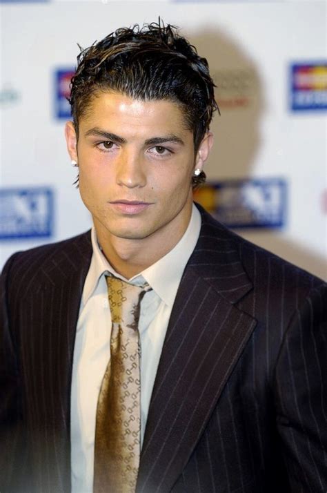 young cristiano ronaldo in suit.